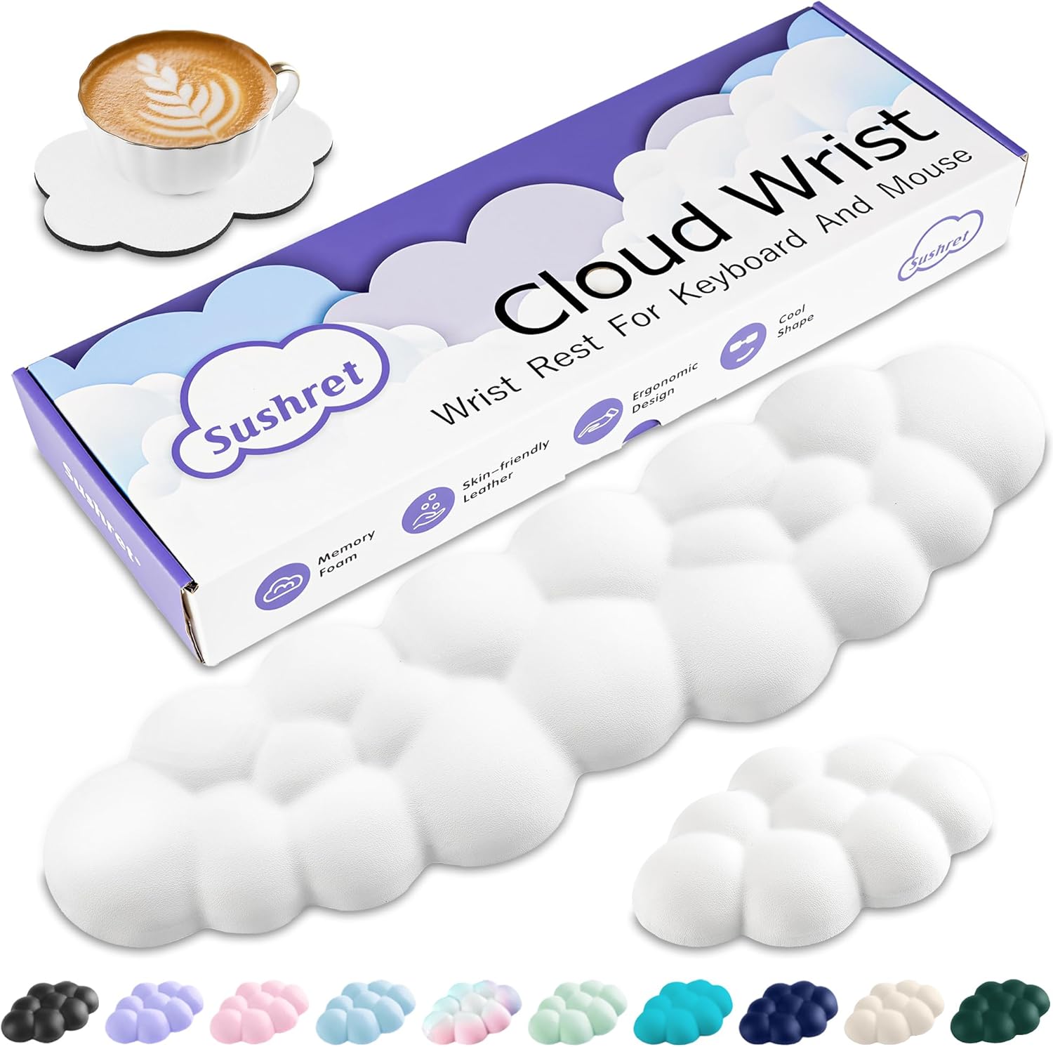 Gaming Accessories Images - Cloud Wrist Rest Keyboard Set with