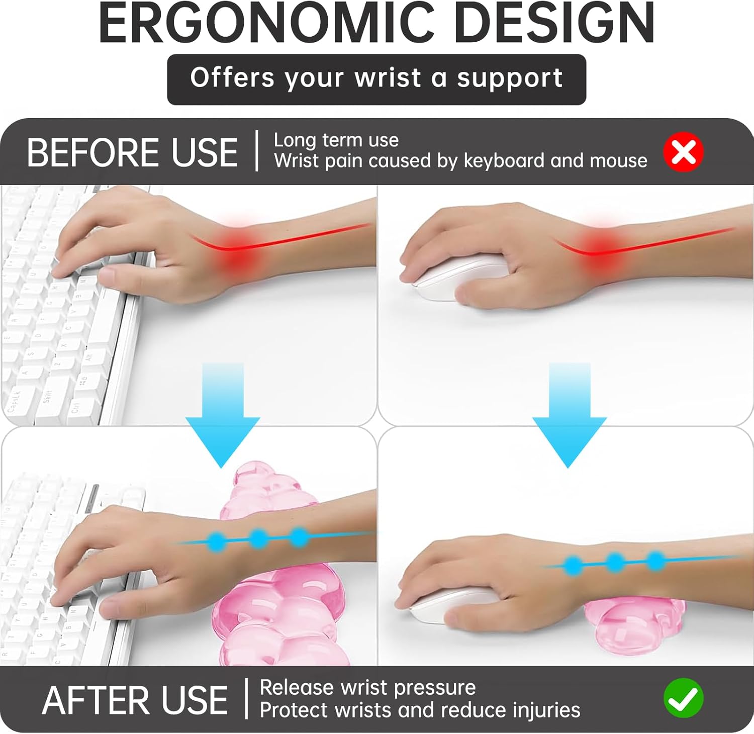 Mouse Pad with Wrist Rest, Sof - Gaming Accessories Images review and price