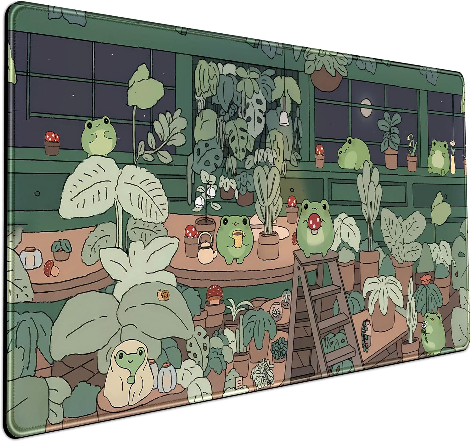 Cute Frog Mouse Pad Desk Mat,  - Gaming Accessories Images review and price