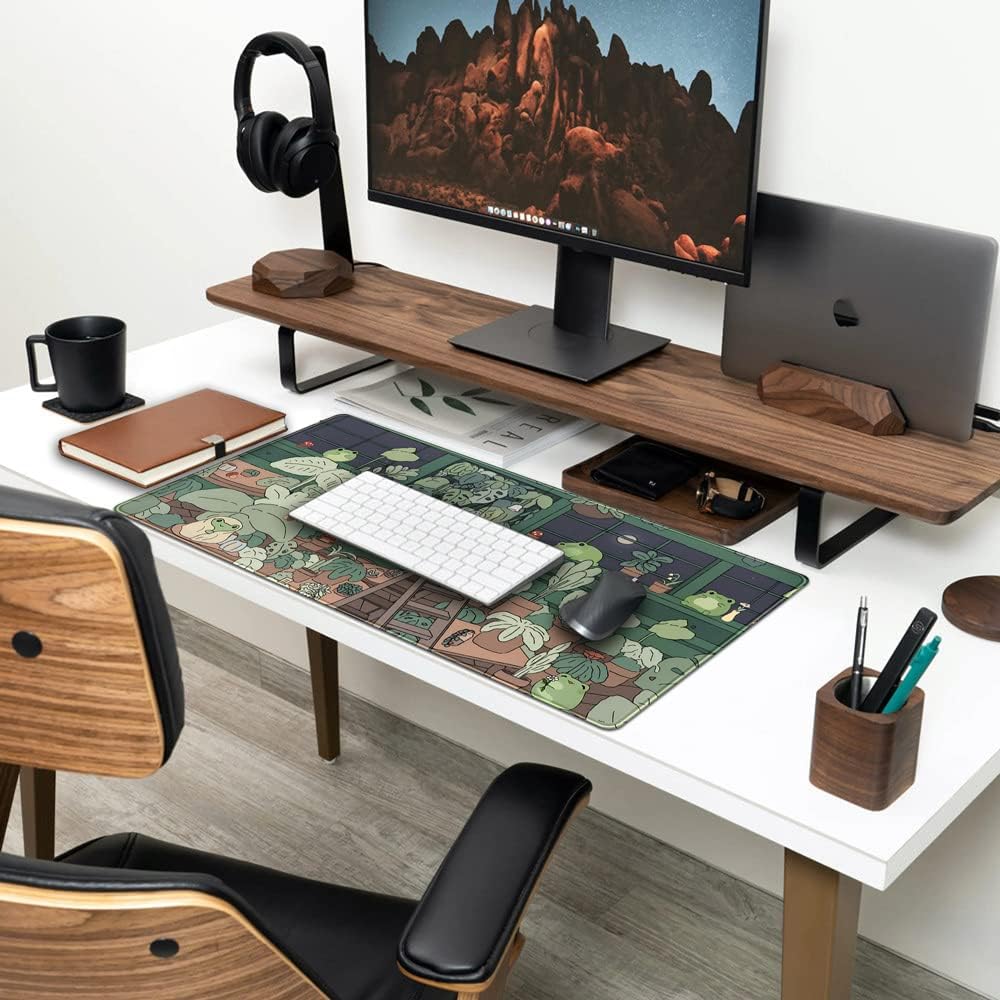 Cute Frog Mouse Pad Desk Mat,  - Gaming Accessories Images review and price